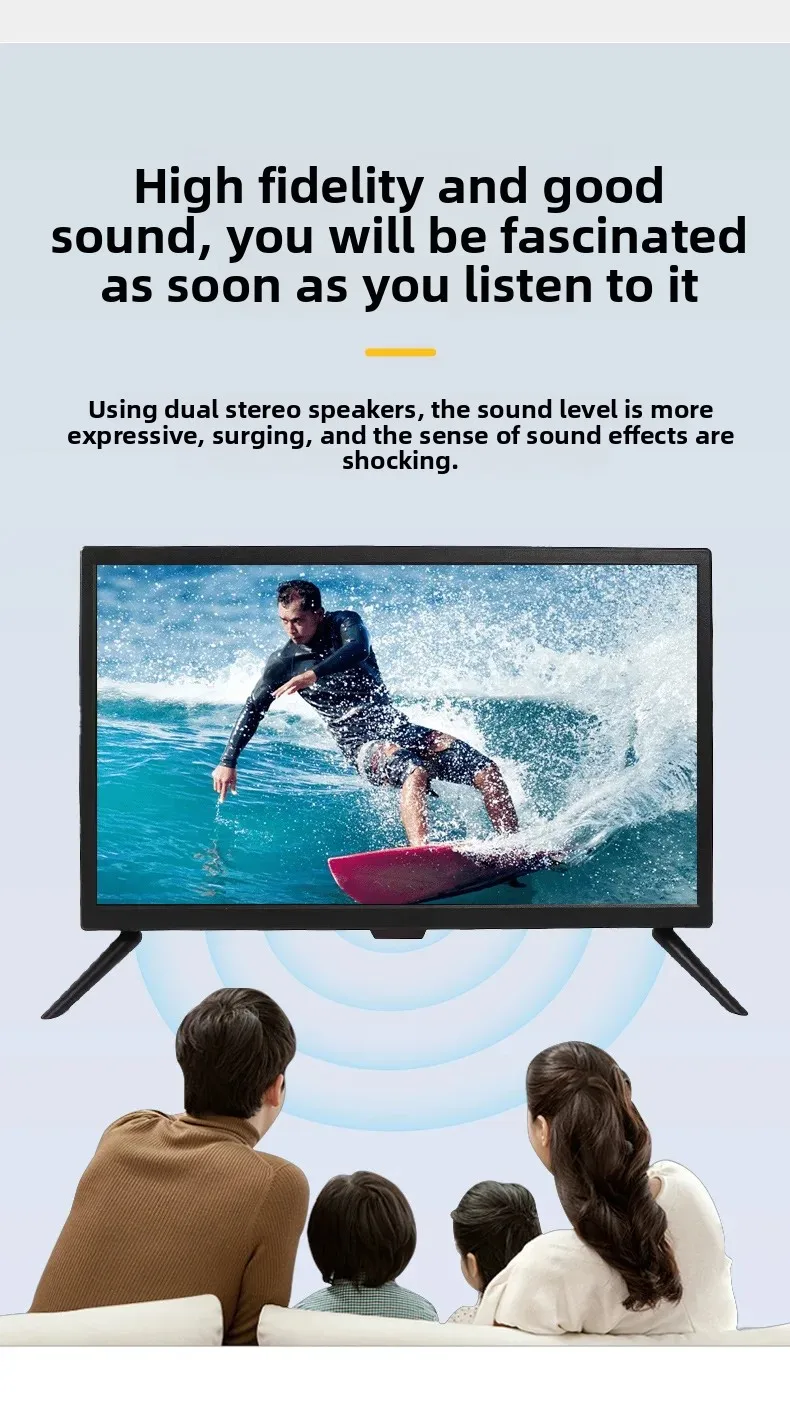 HD Smart TV 19–32 Inch Scratch Resistant LCD Television Small WiFi TV for Hotel Home Use Elderly Friendly Digital TV - Imagen 8