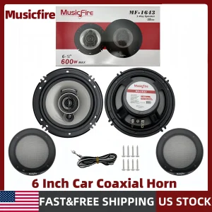 Set de Parlantes 6" Coaxiales de 3 Vías - 320W HiFi con Instalación sin Modificaciones