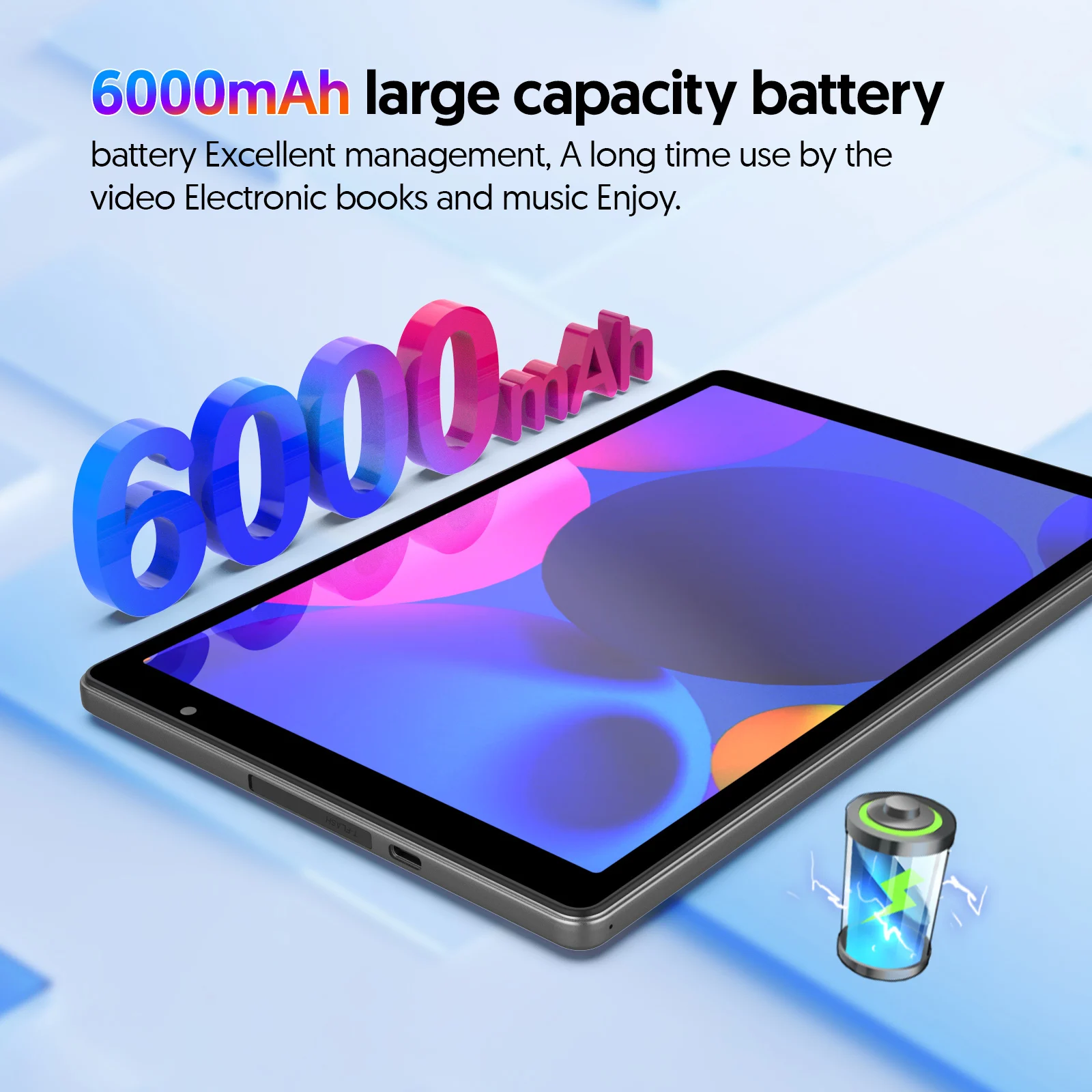 Tablet Pro 10" Android 14 - Pantalla HD, Batería 6000mAh y WiFi 5G (Ideal para Estudios y Trabajo) - Imagen 14