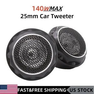 Par de Tweeters de Seda HiFi 140W - Sonido Natural y Agudos Cristalinos