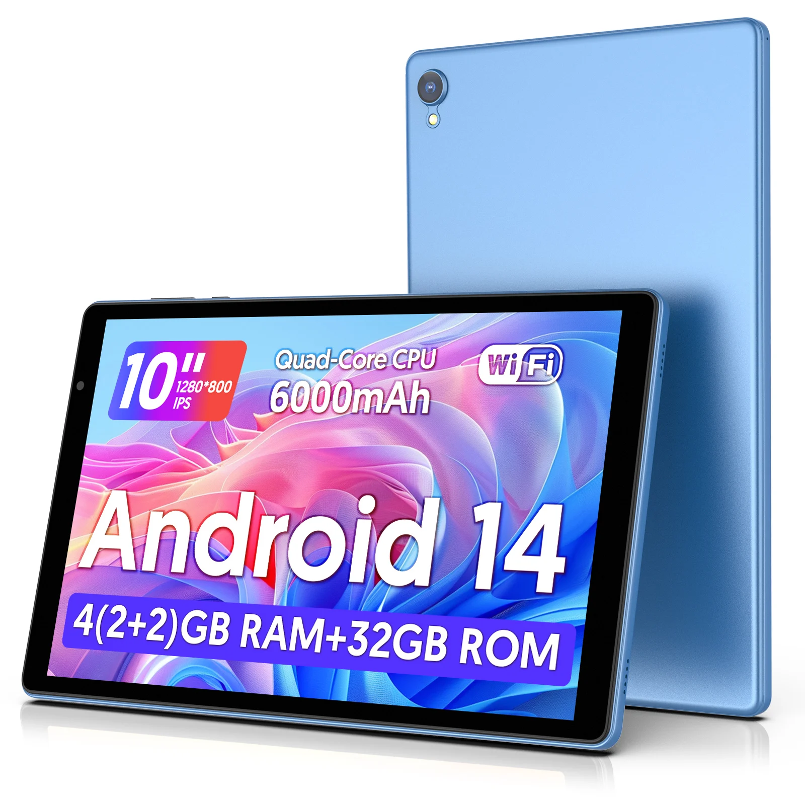 Tablet Pro 10" Android 14 - Pantalla HD, Batería 6000mAh y WiFi 5G (Ideal para Estudios y Trabajo) - Imagen 9