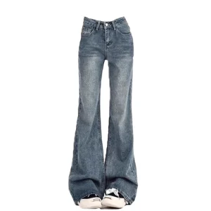 Jeans Flare de Tiro Alto efecto piernas largas estilo vintage - Zona Tendencias