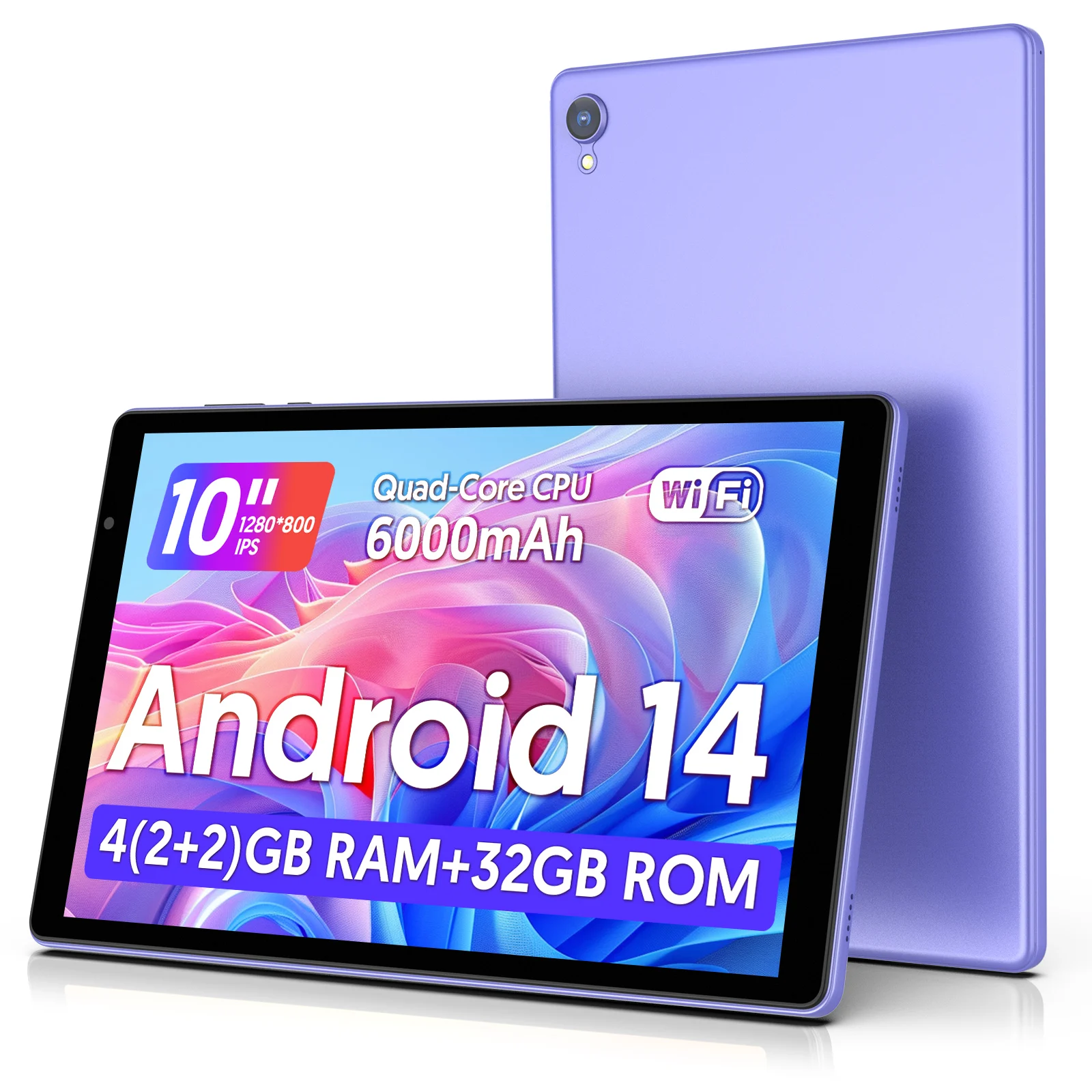 Tablet Pro 10" Android 14 - Pantalla HD, Batería 6000mAh y WiFi 5G (Ideal para Estudios y Trabajo) - Imagen 10