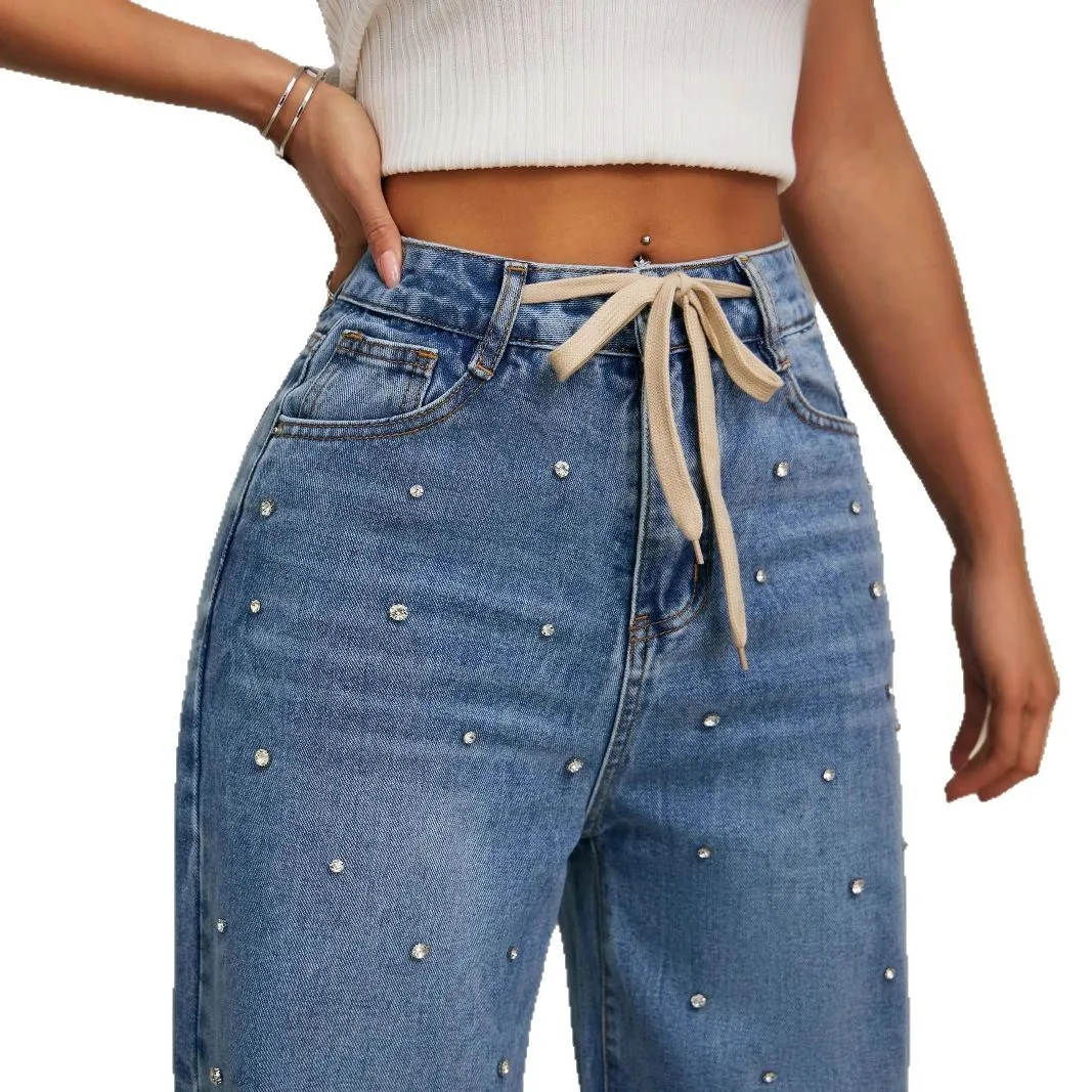 Jeans Wide Leg con Diamantes: 3 Secretos de este Estilo Legendario para Damas - Imagen 4