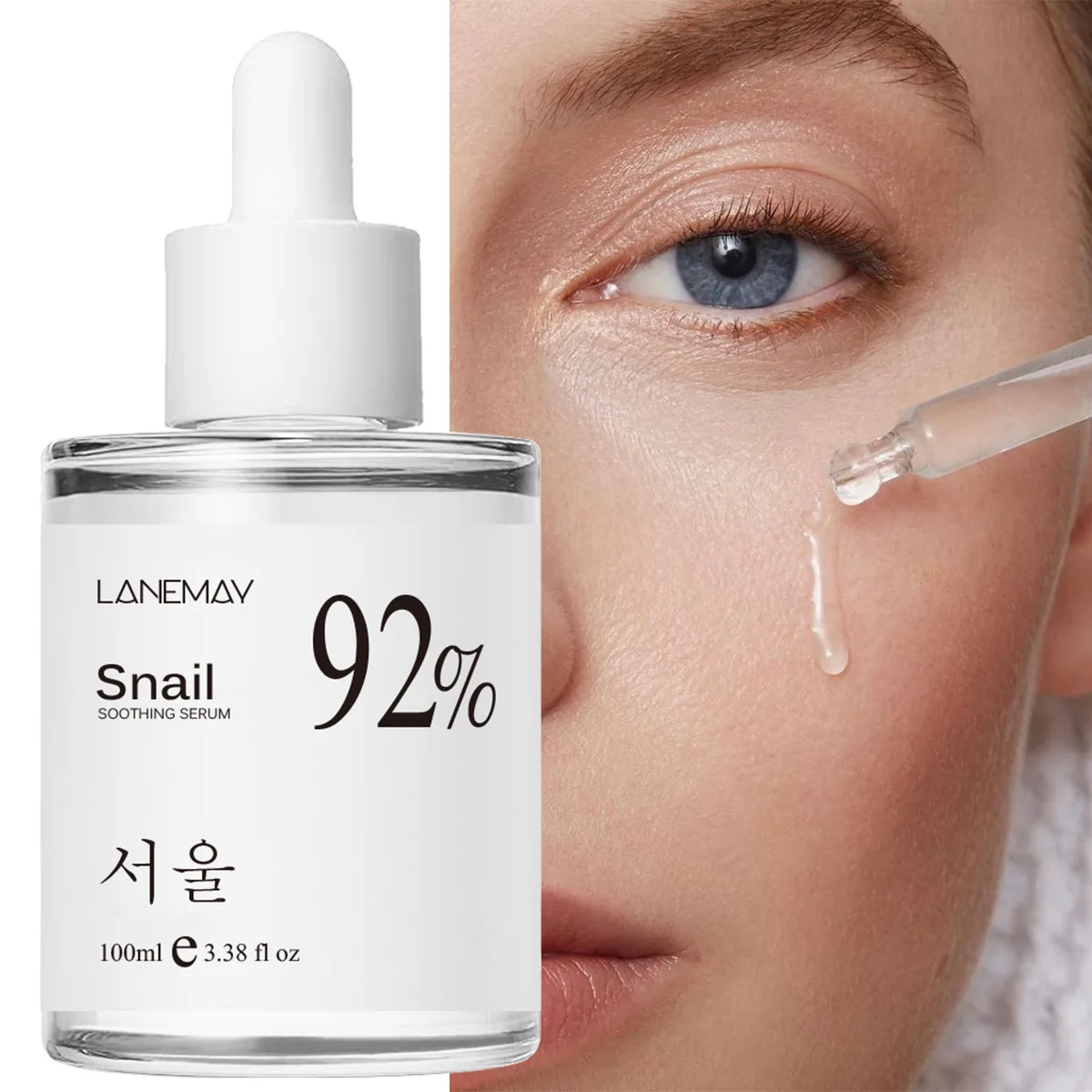 Esencia de Caracol 92% | Sérum Facial Hidratante y Reparador 100ml