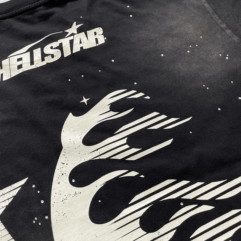 Camiseta con brillantes | Camiseta Hellstar Lavada Acid Wash 2026 - Imagen 6