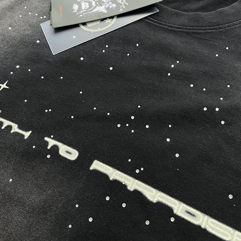 Camiseta con brillantes | Camiseta Hellstar Lavada Acid Wash 2026 - Imagen 2
