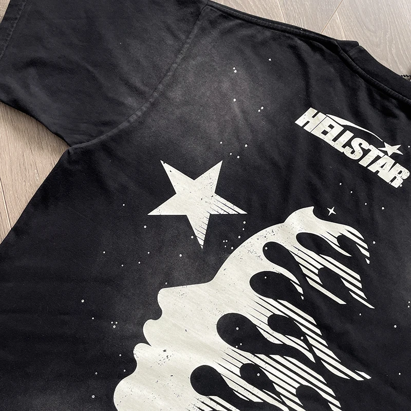 Camiseta con brillantes | Camiseta Hellstar Lavada Acid Wash 2026 - Imagen 5
