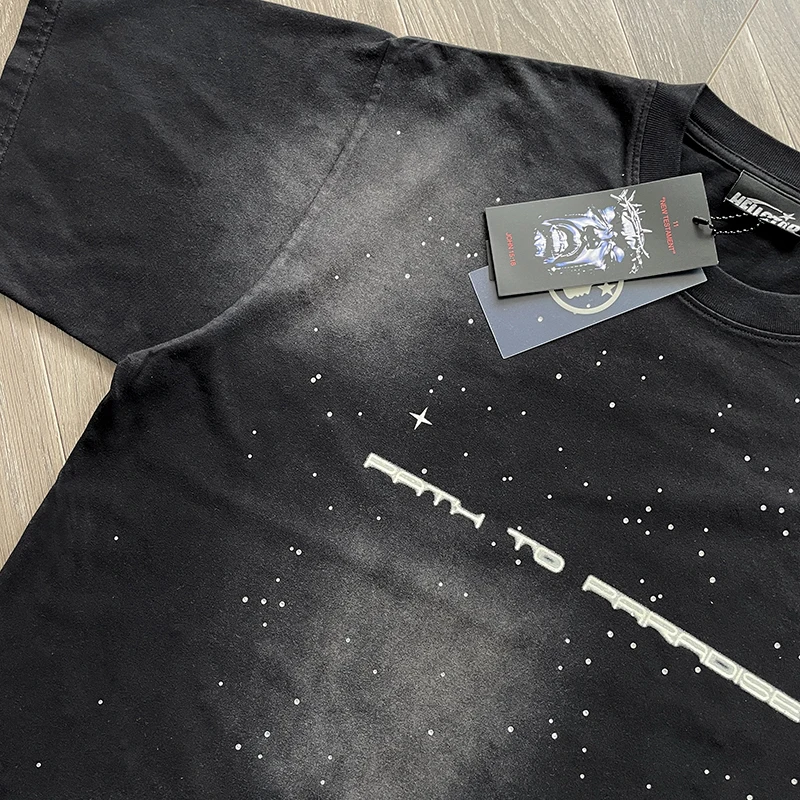 Camiseta con brillantes | Camiseta Hellstar Lavada Acid Wash 2026 - Imagen 3