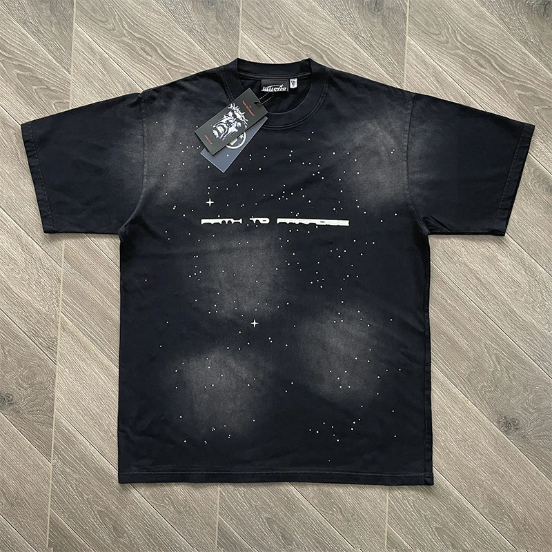 camiseta con brillantes HELLSTAR estilo streetwear